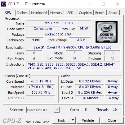 英特尔酷睿i9-9900K有多强大？液氮冷却冲上7.6GHz